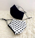 Load image into Gallery viewer, Reversible Black Polka Dots
